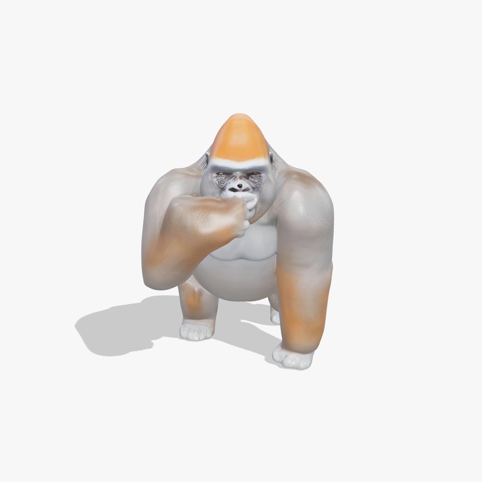 Realistic Gorilla model pack viewer poster