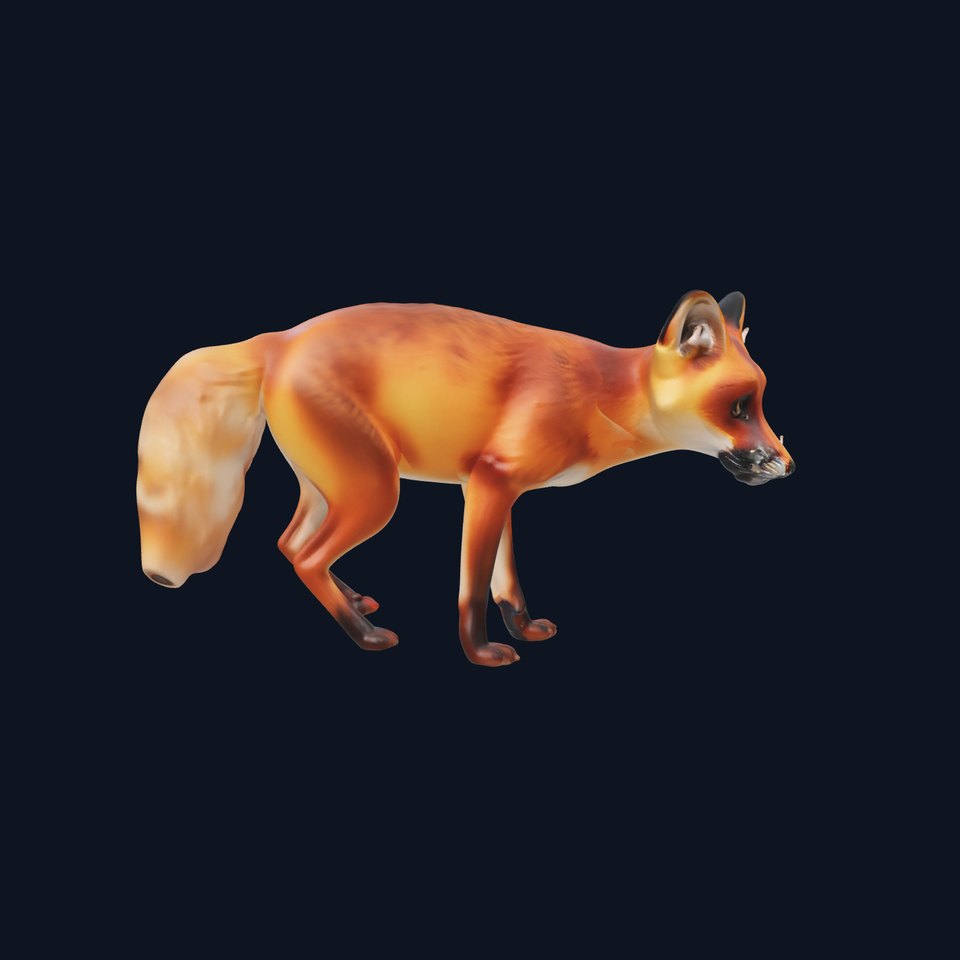 Vivid Red Fox model pack viewer poster