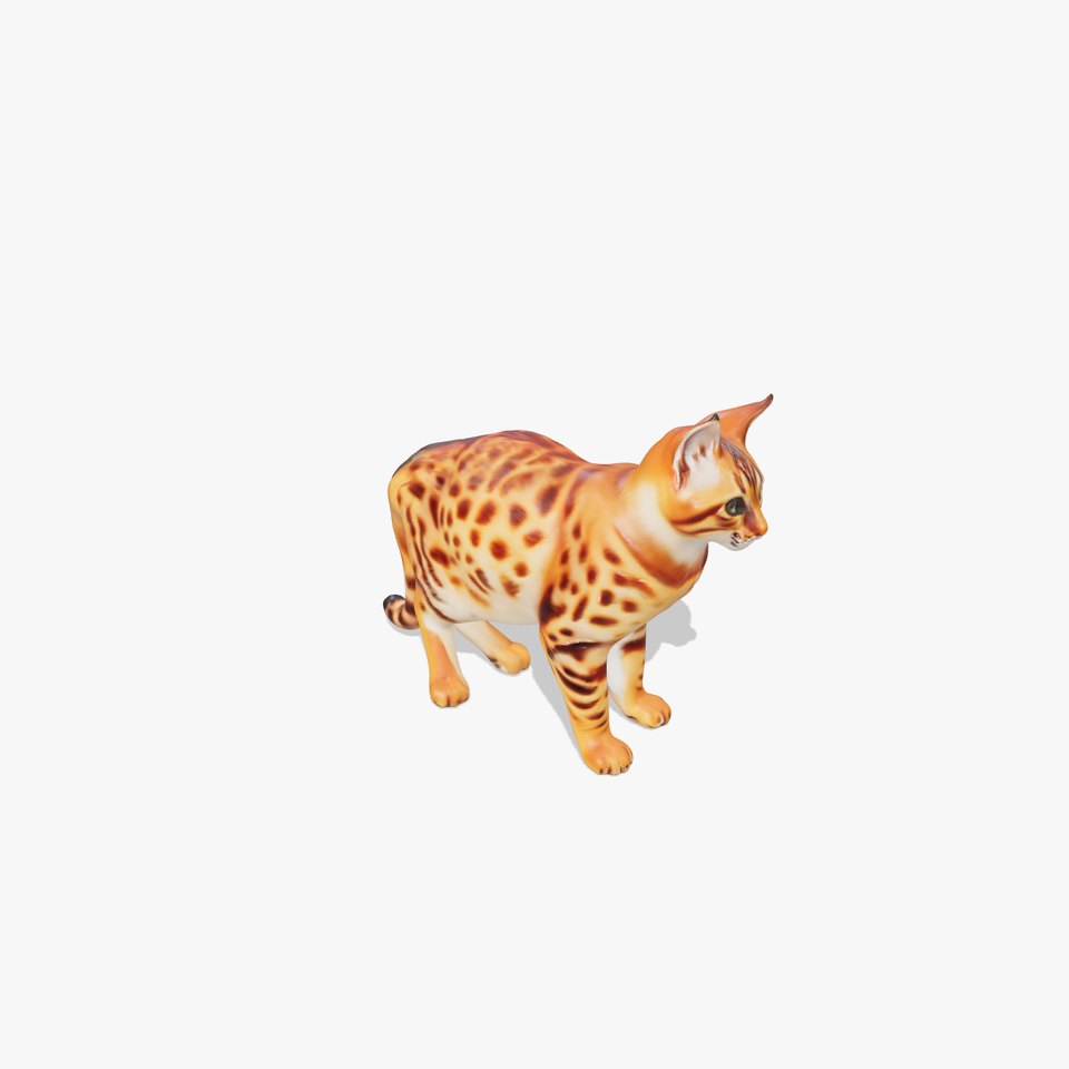 Spotted Bengal Cat model pack viewer poster
