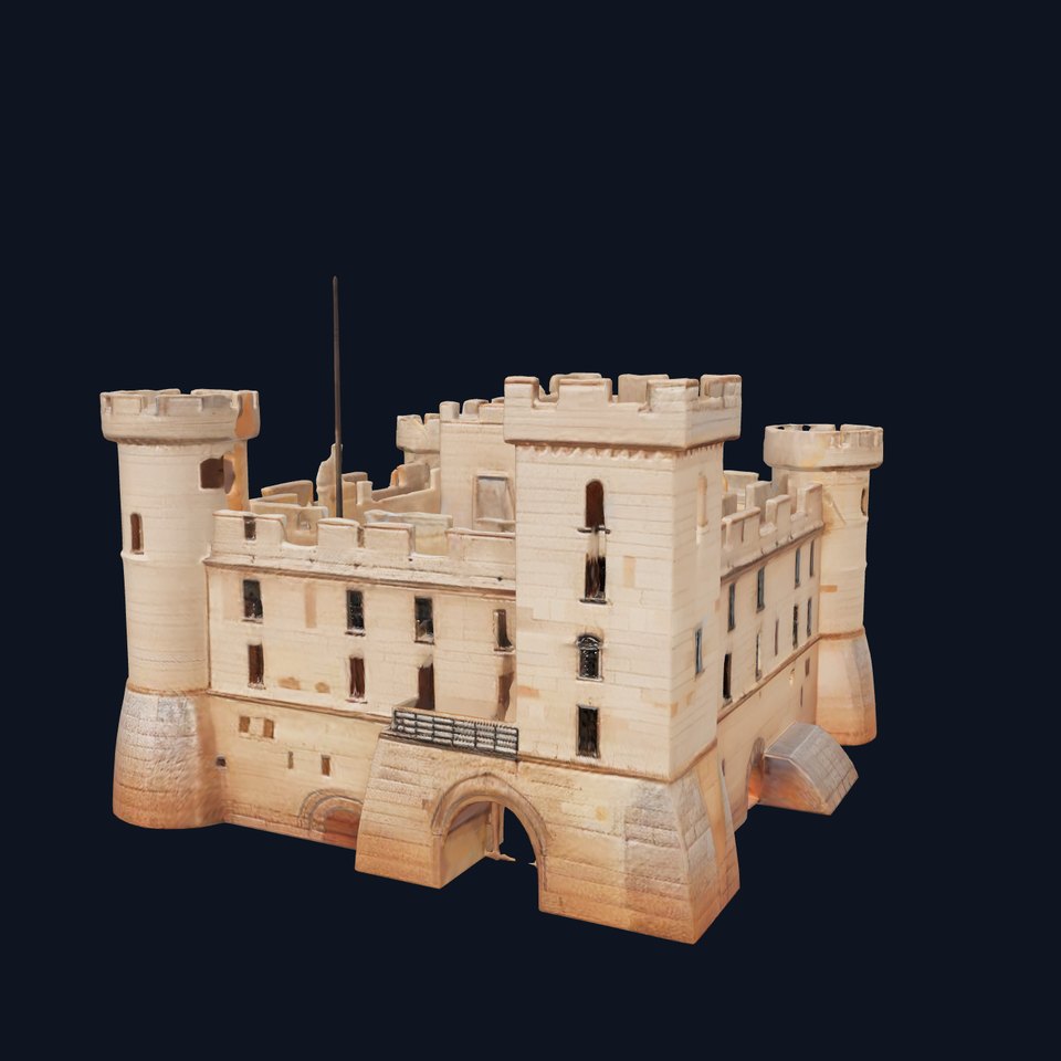Medieval Stone Castle model pack viewer poster