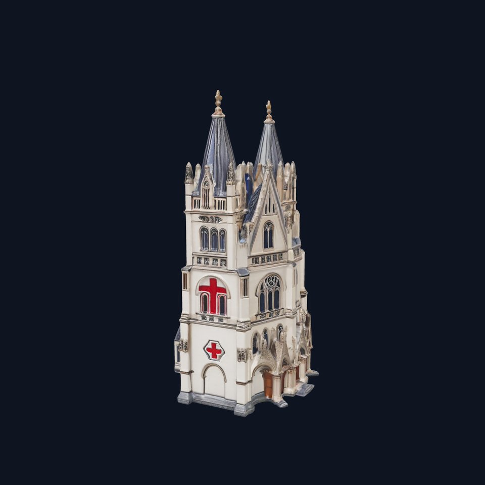 Gothic Cathedral Stone model pack viewer poster