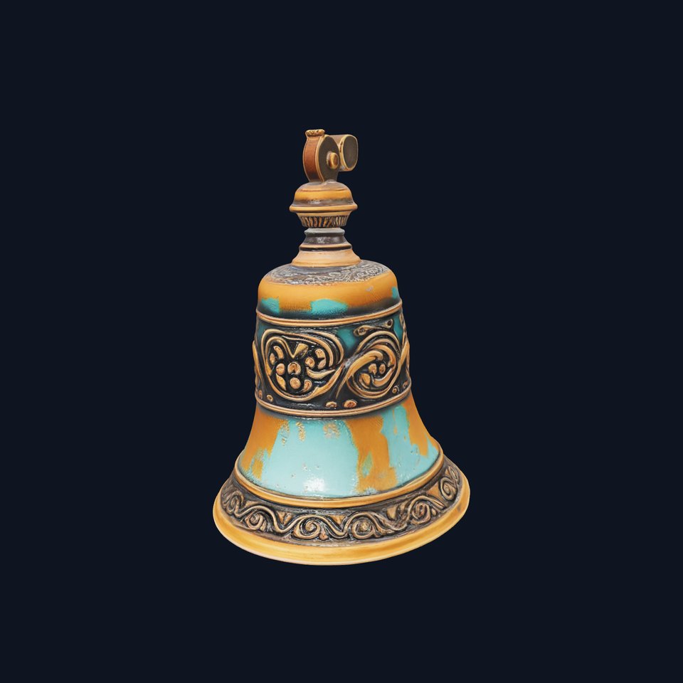Ornate Bronze Bell model pack viewer poster