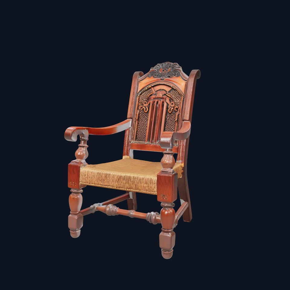 Classic Wooden Chair model pack viewer poster
