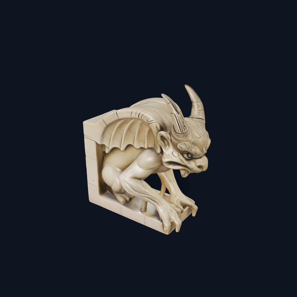 Stone Gargoyle Sculpture model pack viewer poster