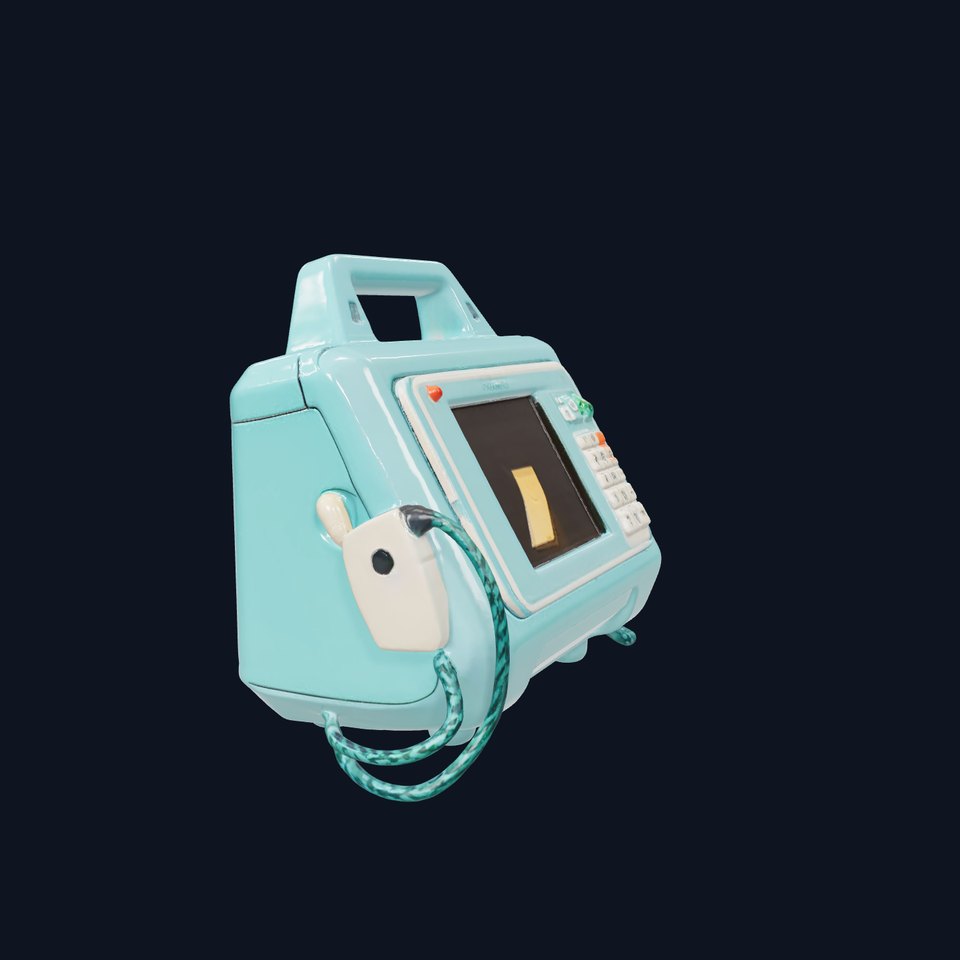 Turquoise Portable Monitor model pack viewer poster