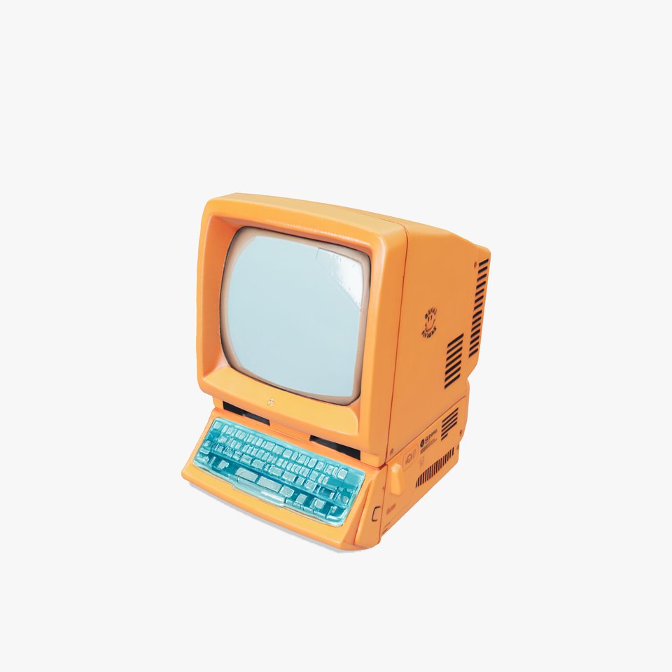 Retro Orange Computer model pack viewer poster