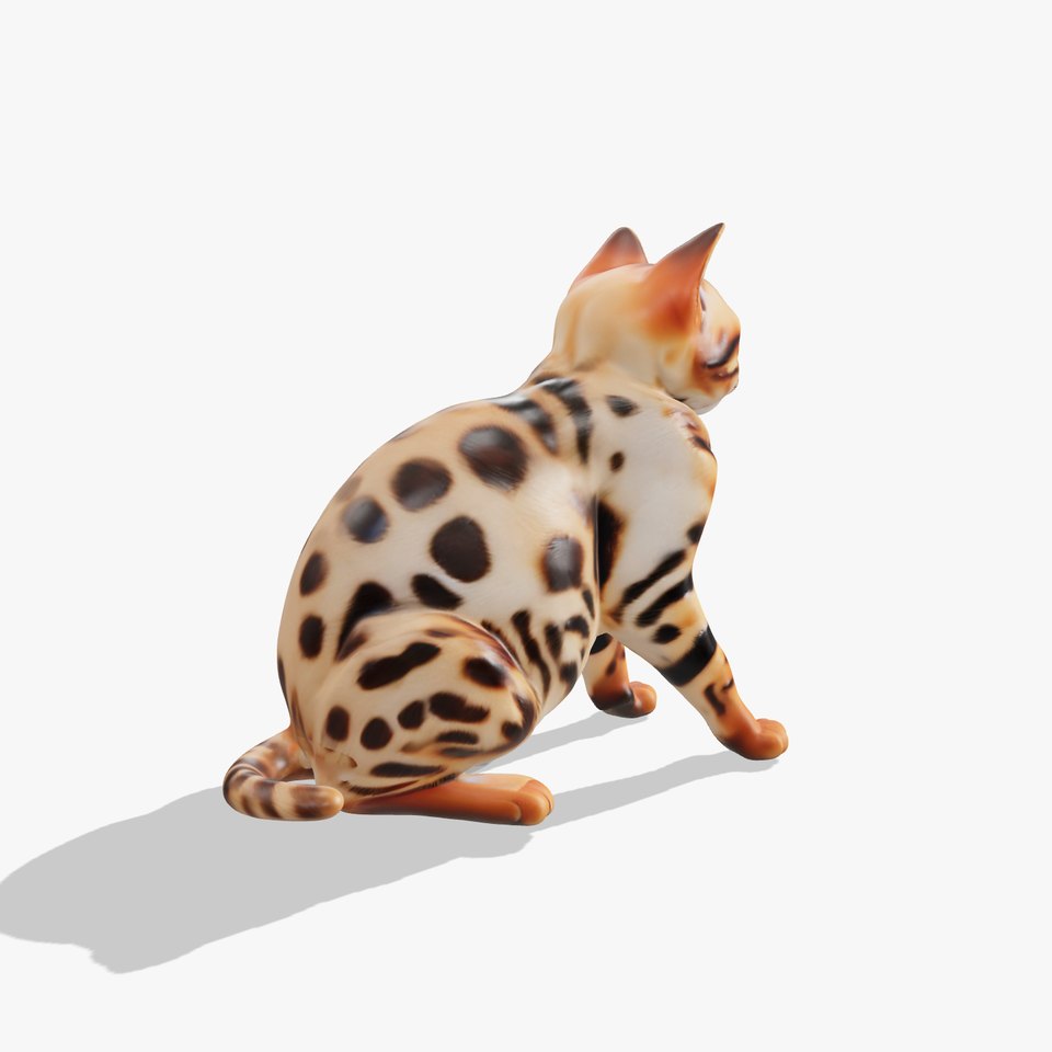 Spotted Bengal Cat model pack viewer poster