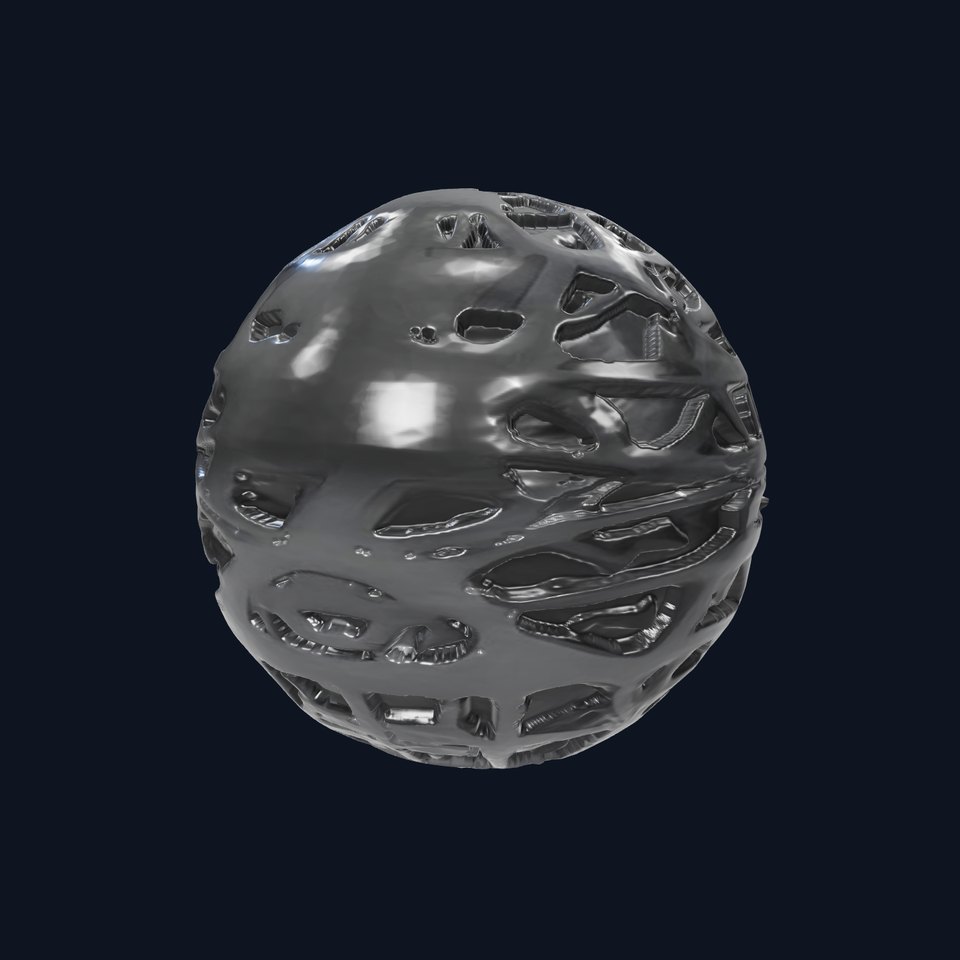 HQ PBR Textures Set Black Geometric Pattern Glossy viewer poster