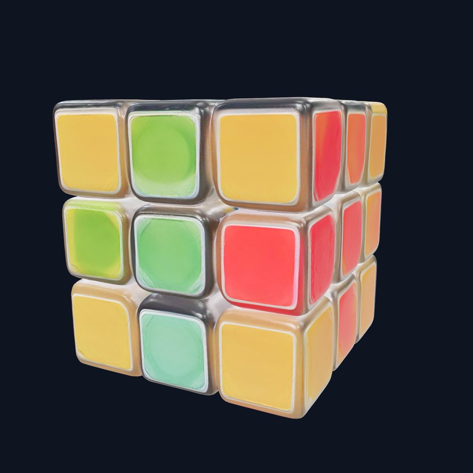 Colorful Cube Puzzle model pack viewer poster