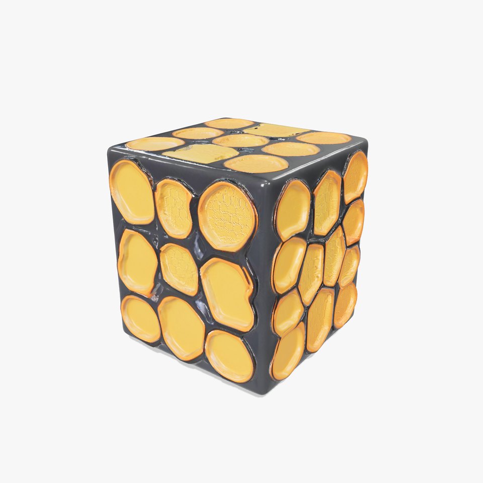 Hexagonal Amber Cube model pack viewer poster