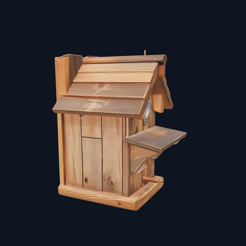 Rustic Wooden Birdhouse model pack viewer poster