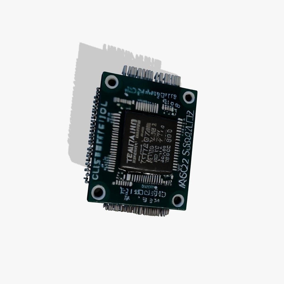 Green Circuit Chip model pack viewer poster