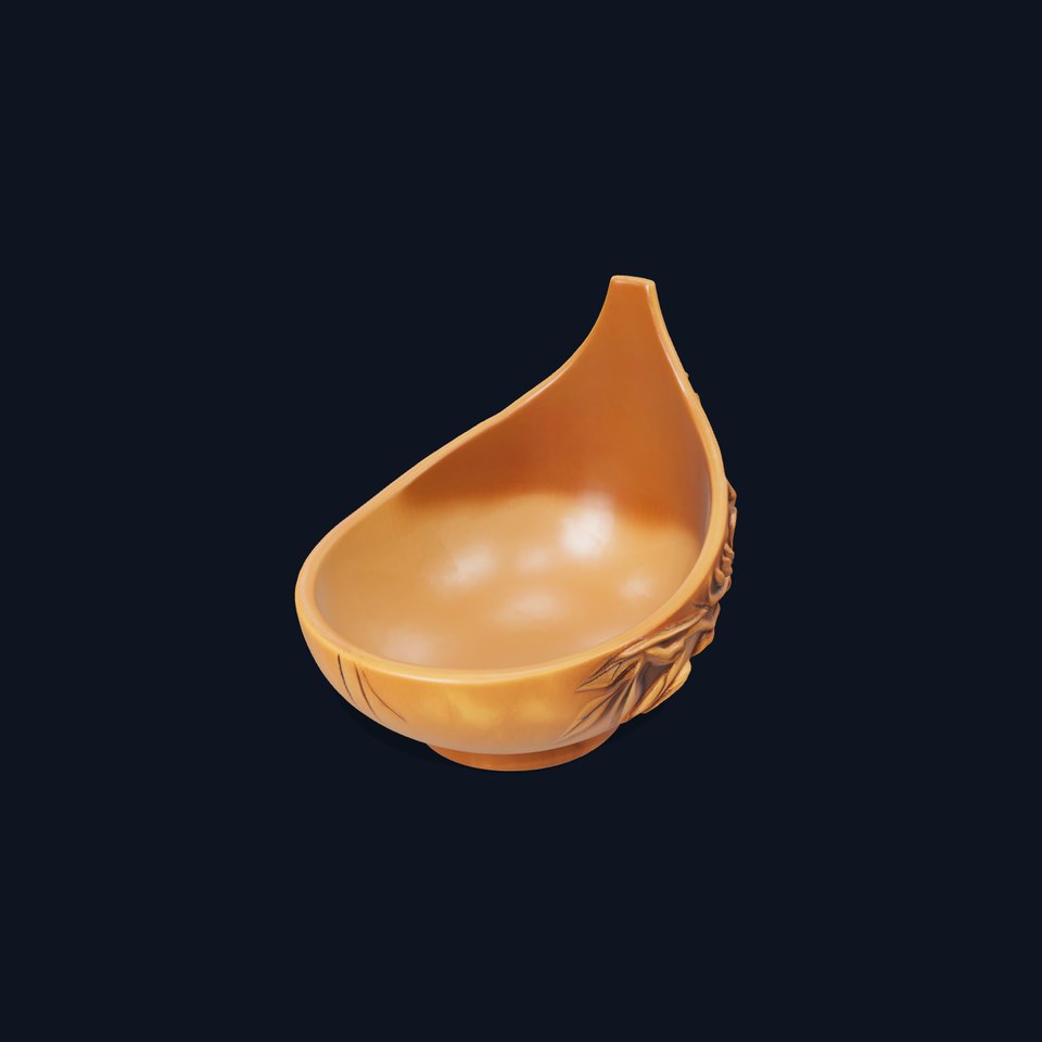 Rustic Leaf Carved Bowl model pack viewer poster