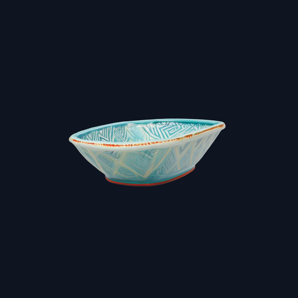 Turquoise Ceramic Dish model pack viewer poster