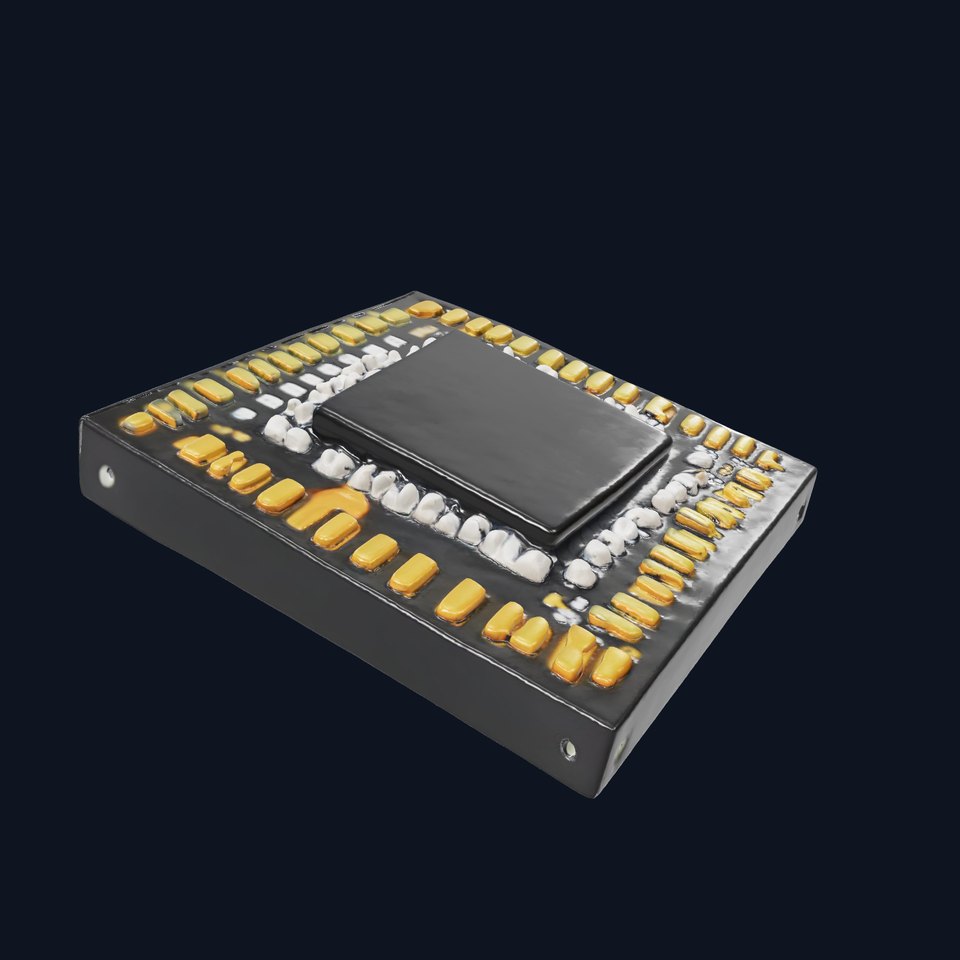 Matte Black Microchip model pack viewer poster