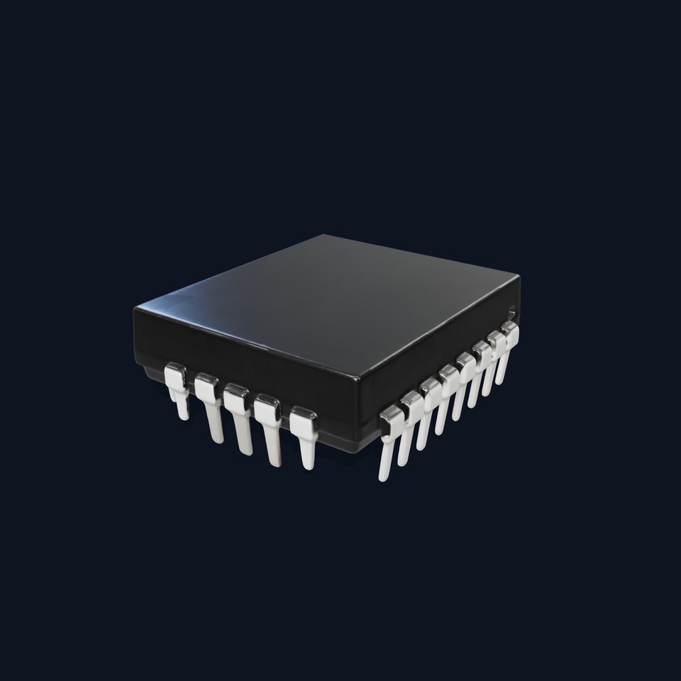 Black Microchip model pack viewer poster