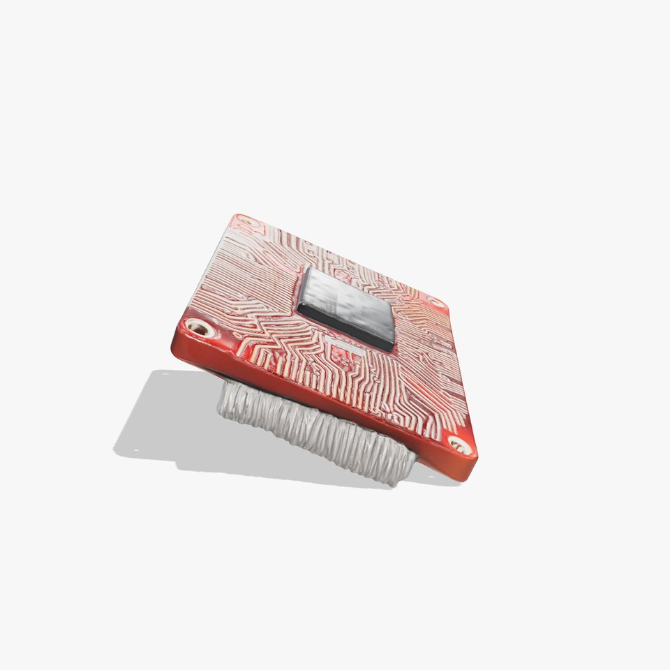 Red Circuit Chip model pack viewer poster