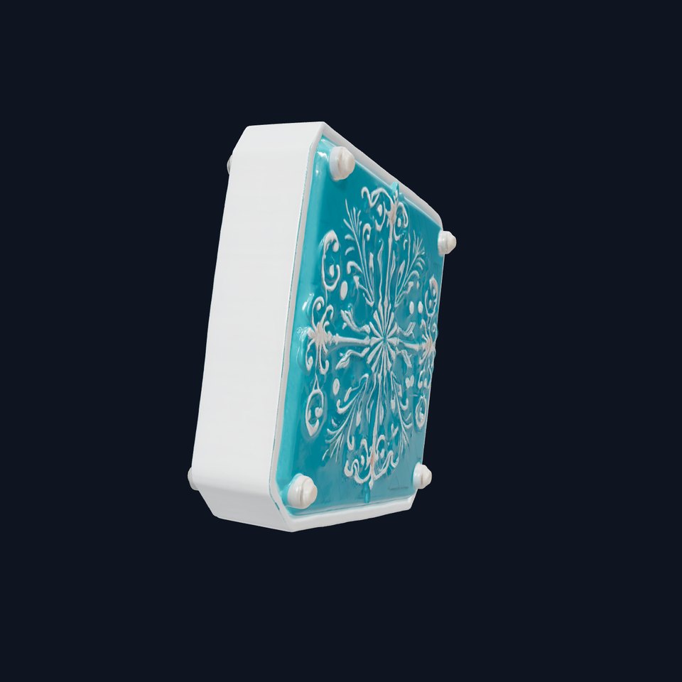 Turquoise Mandala Lid model pack viewer poster