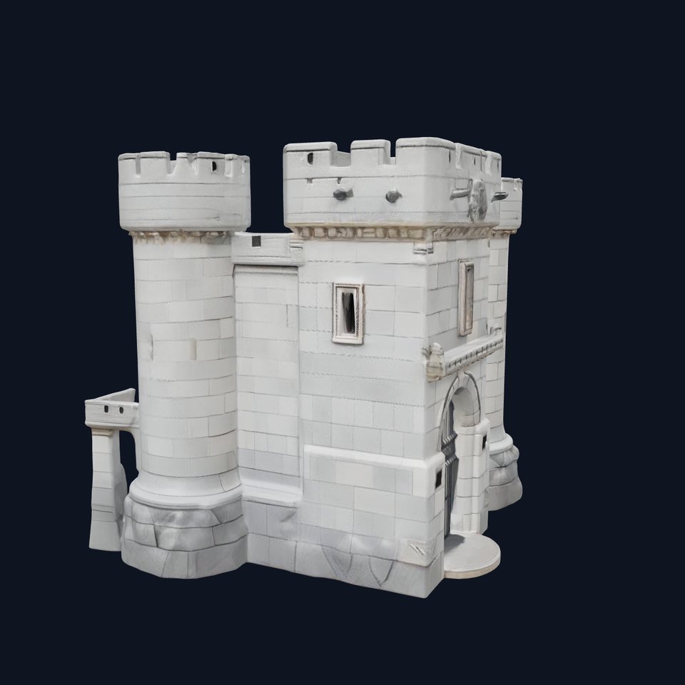 Medieval Stone Fortress model pack viewer poster