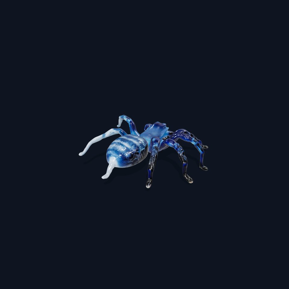 Blue Tarantula Arachnid model pack viewer poster