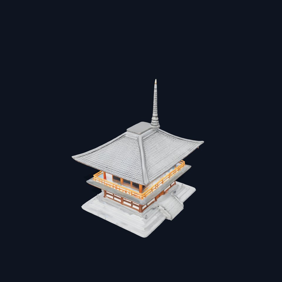 Traditional Pagoda model pack viewer poster