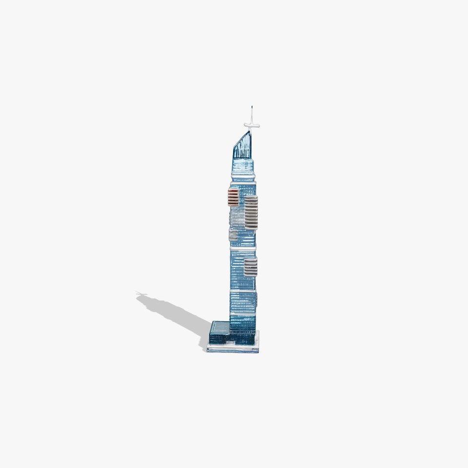 Elegant Skyscraper Tower model pack viewer poster