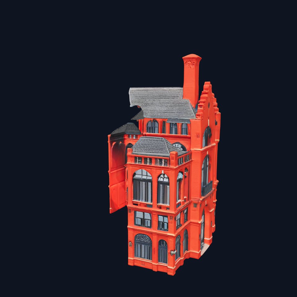 Historic Red Brick Building model pack viewer poster