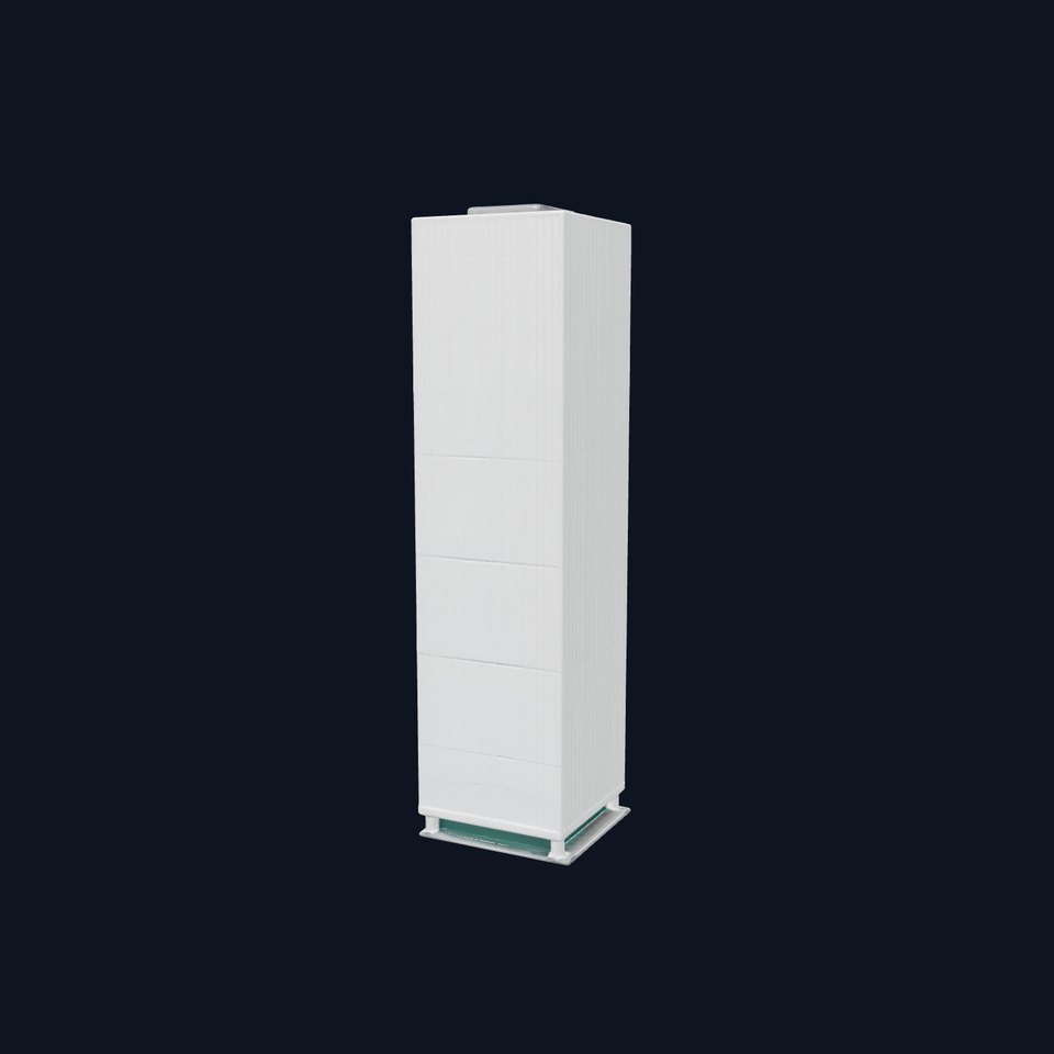 Modern White Skyscraper model pack viewer poster