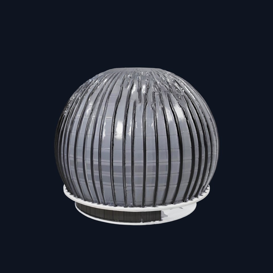 Black Futuristic Dome model pack viewer poster