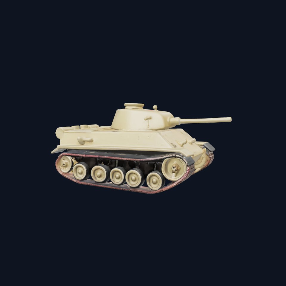 Olive Green Tank model pack viewer poster