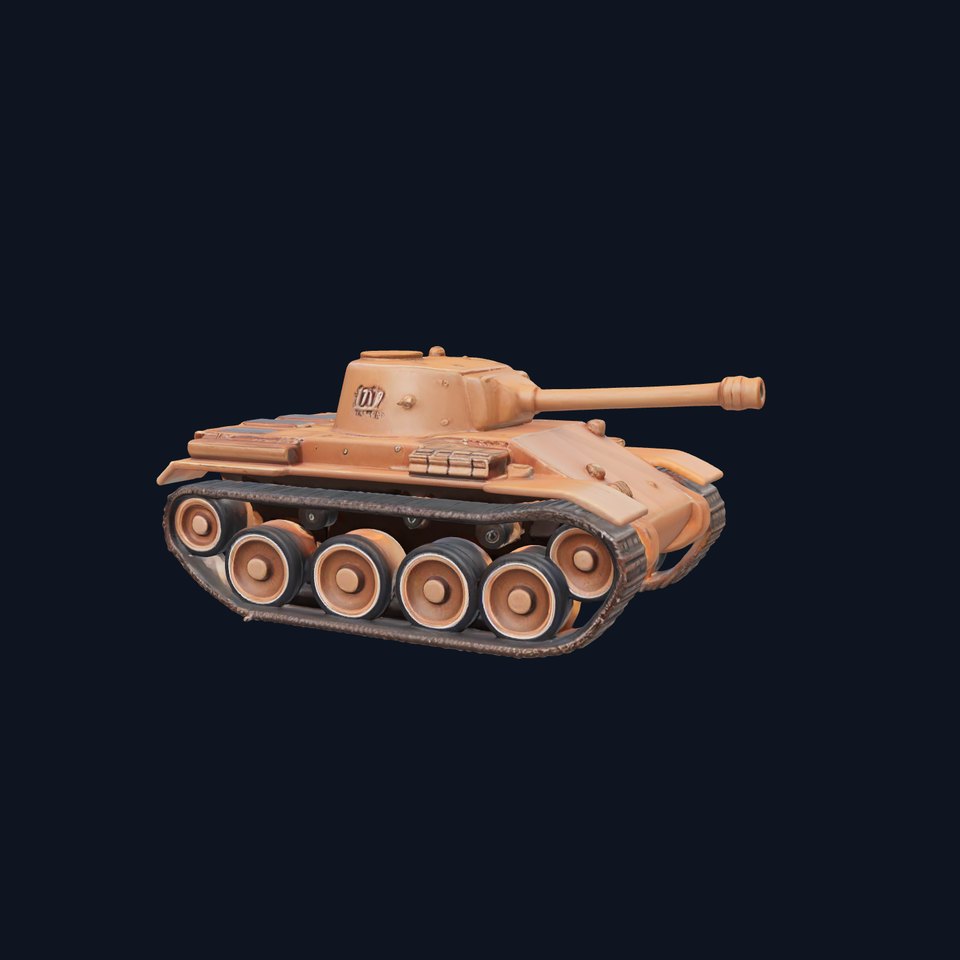 Desert Camo Tank model pack viewer poster
