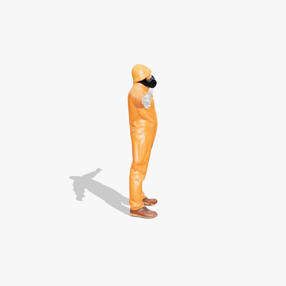 Bright Orange Hazmat Suit model pack viewer poster