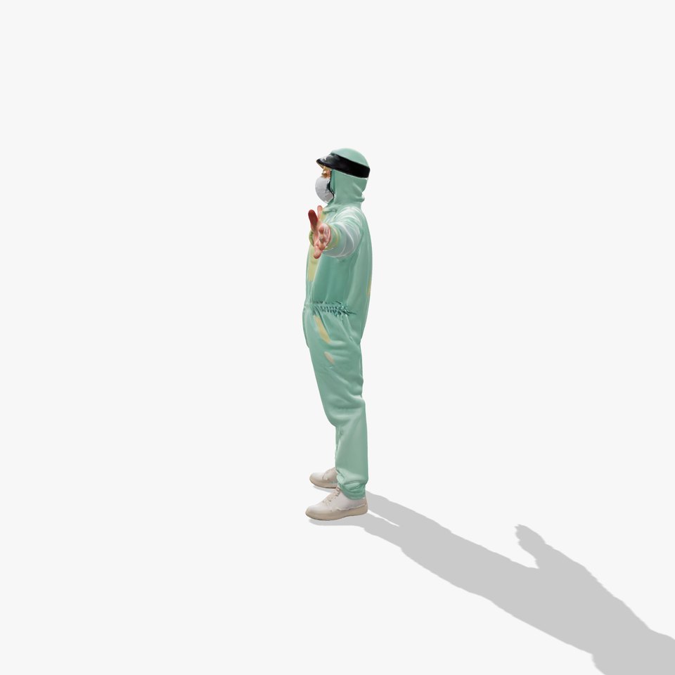 Green Protective Suit model pack viewer poster