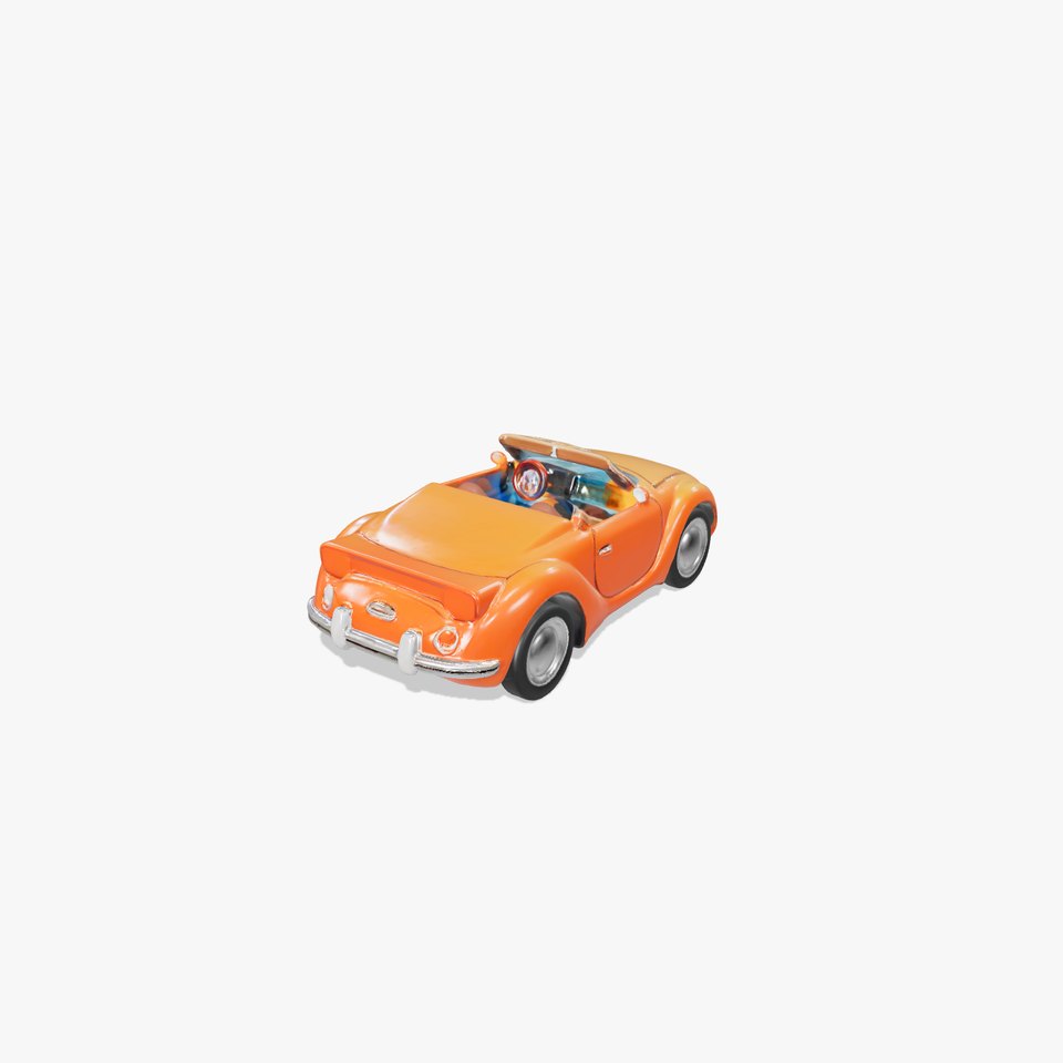 Vintage Orange Convertible model pack viewer poster