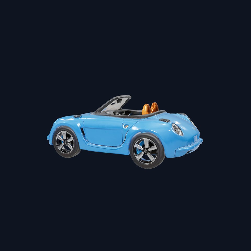 Azure Convertible Car model pack viewer poster