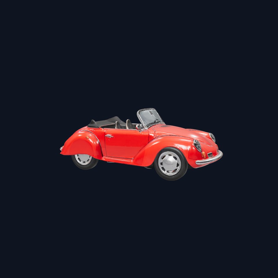 Classic Red Cabriolet model pack