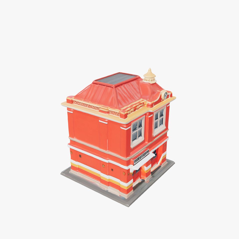 Classic Brick Fire Station model pack viewer poster