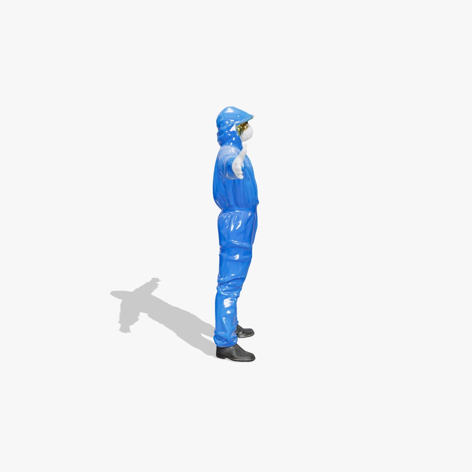 Blue Hazmat Suit model pack viewer poster