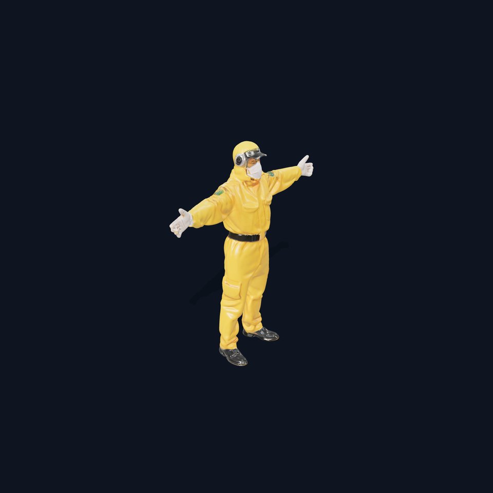 Yellow Hazmat Suit model pack viewer poster