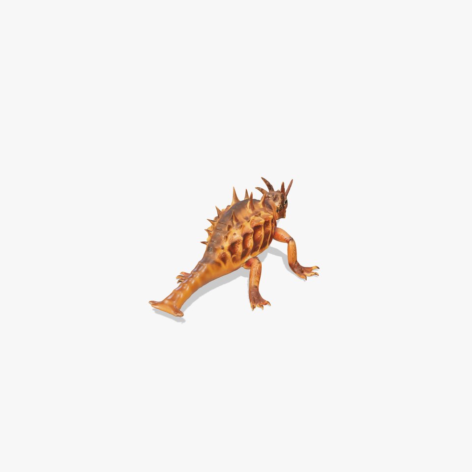 Spiky Horned Lizard model pack viewer poster