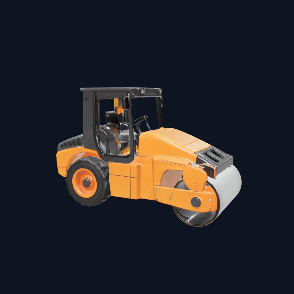 Vibrant Asphalt Roller model pack viewer poster