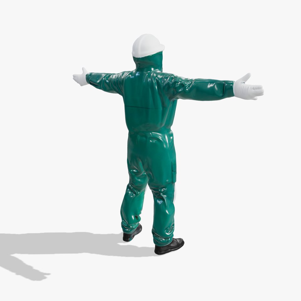 Green Protective Suit model pack viewer poster