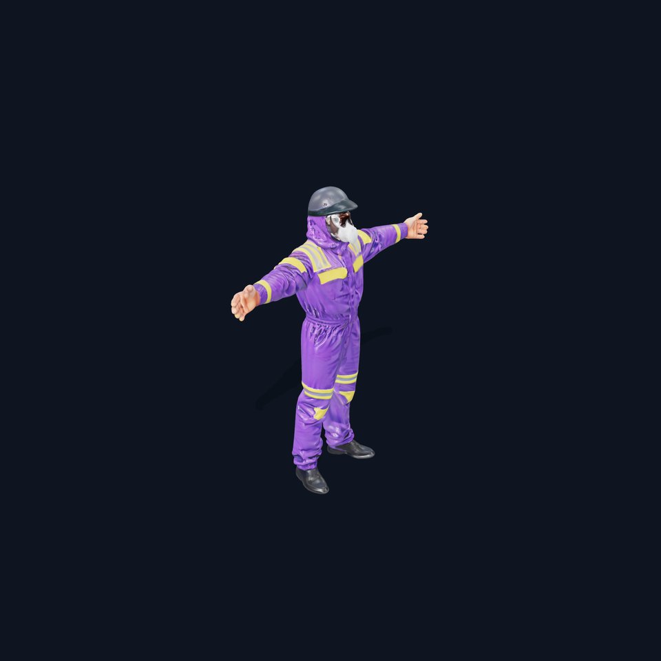 Violet Hazmat Suit model pack