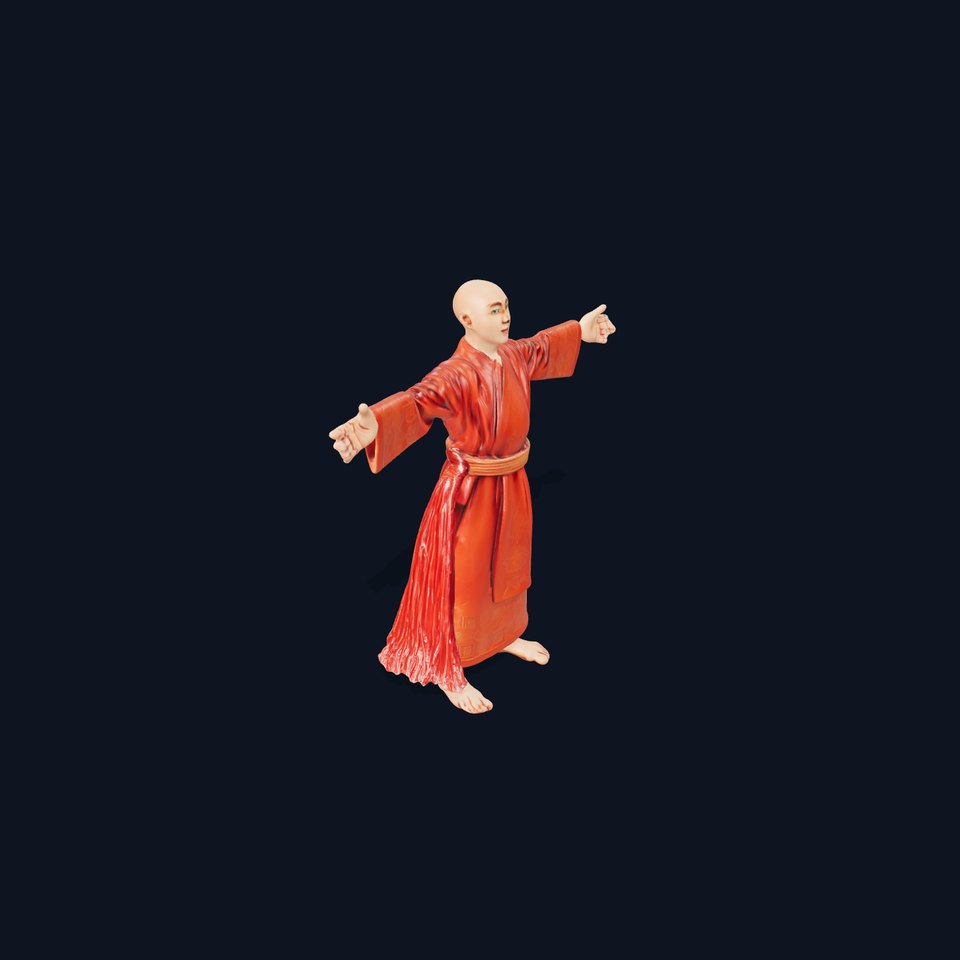 Monk Robe Character model pack viewer poster