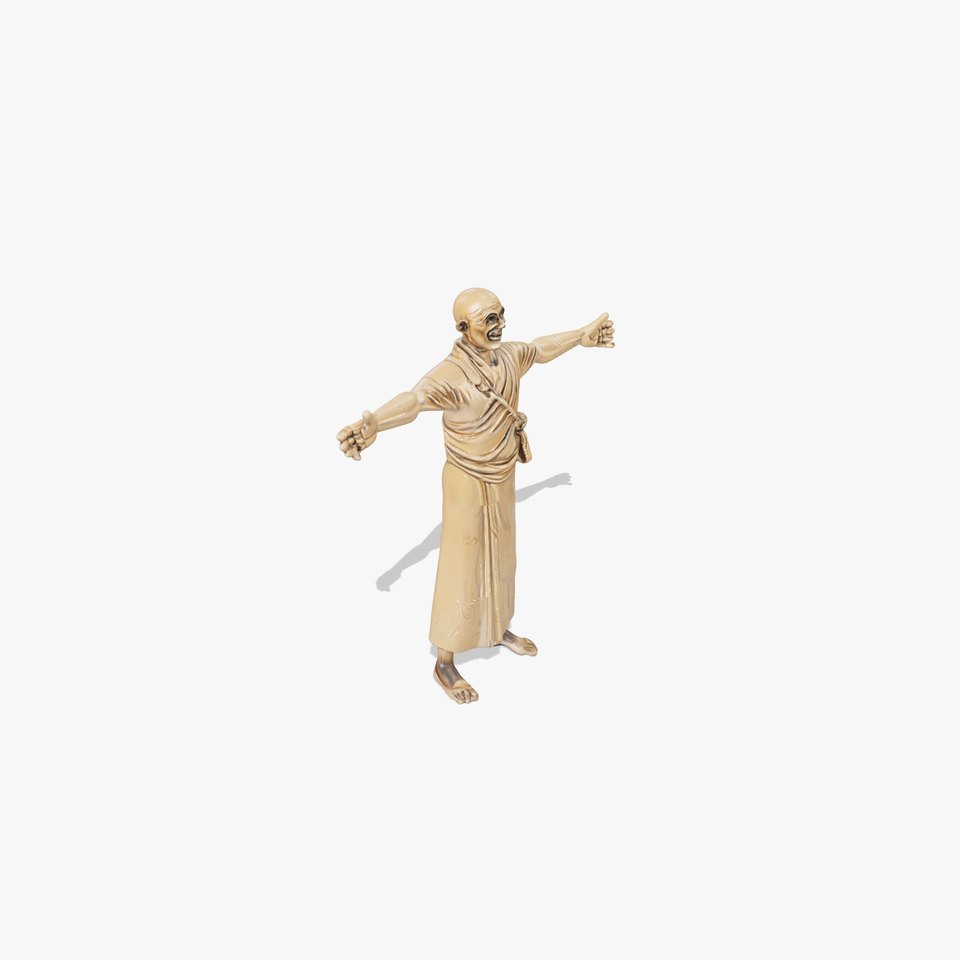 Bronze Monk Statue model pack viewer poster