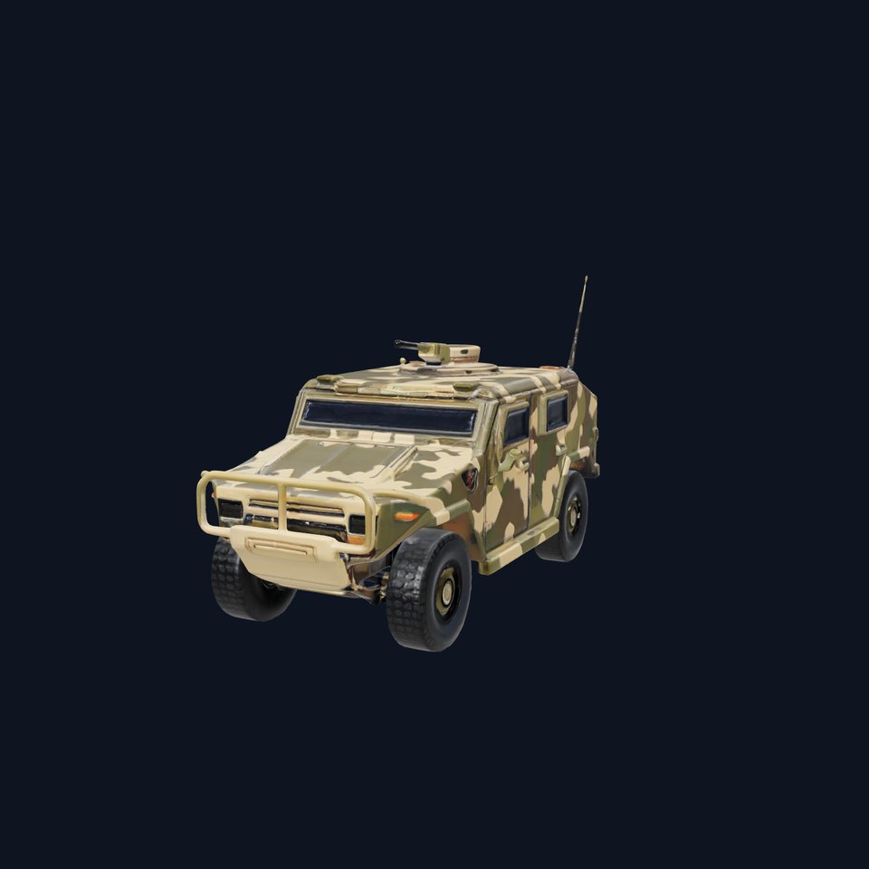 Camouflage Armored Vehicle model pack viewer poster