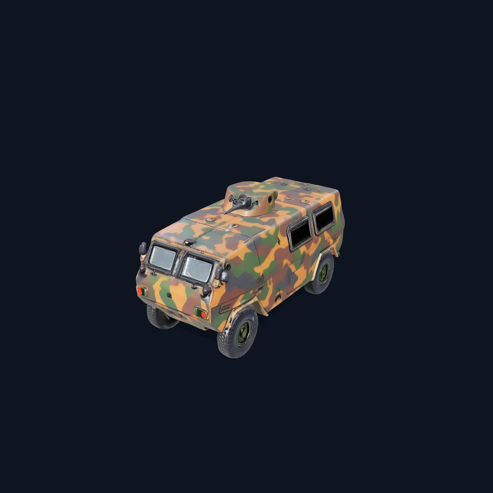 Camouflage Armored Vehicle model pack viewer poster