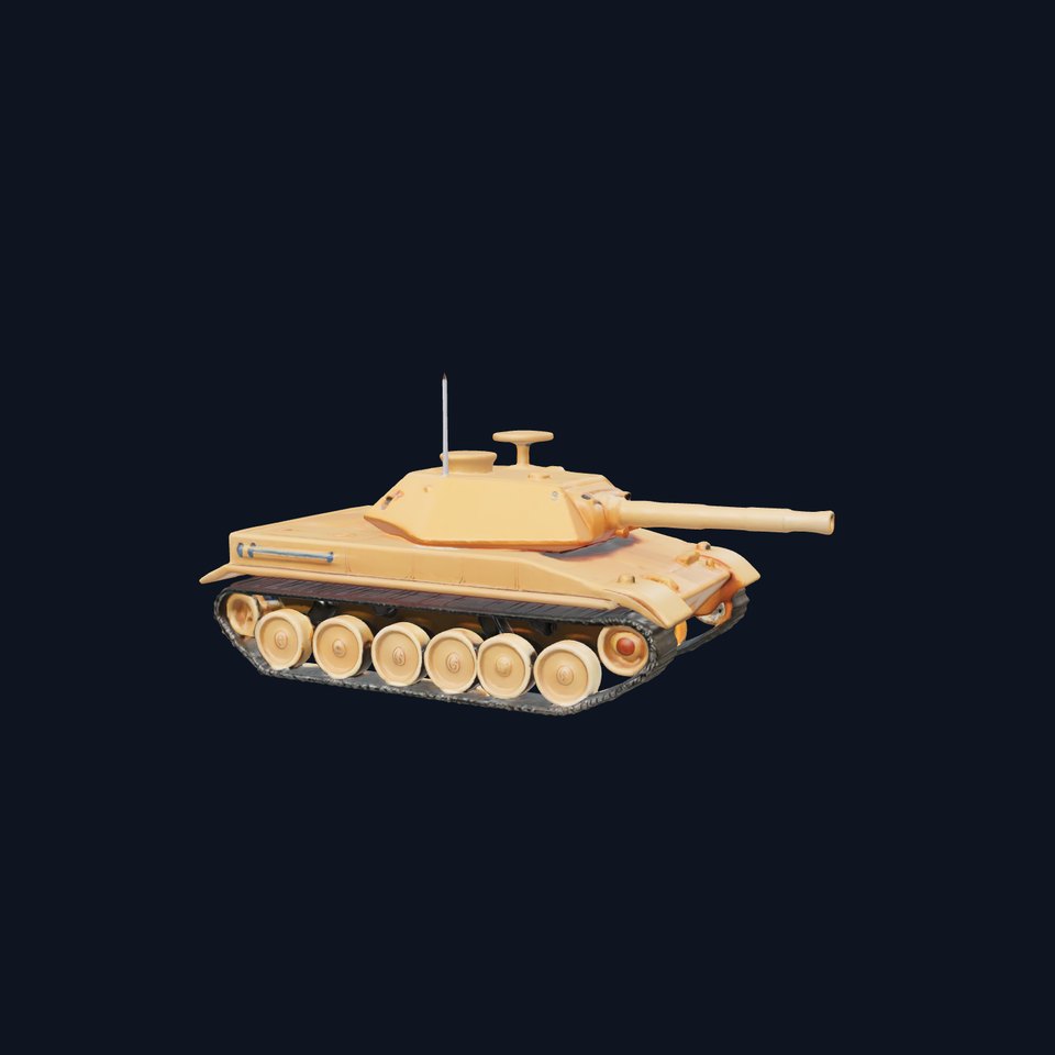 Desert Tan Tank model pack viewer poster