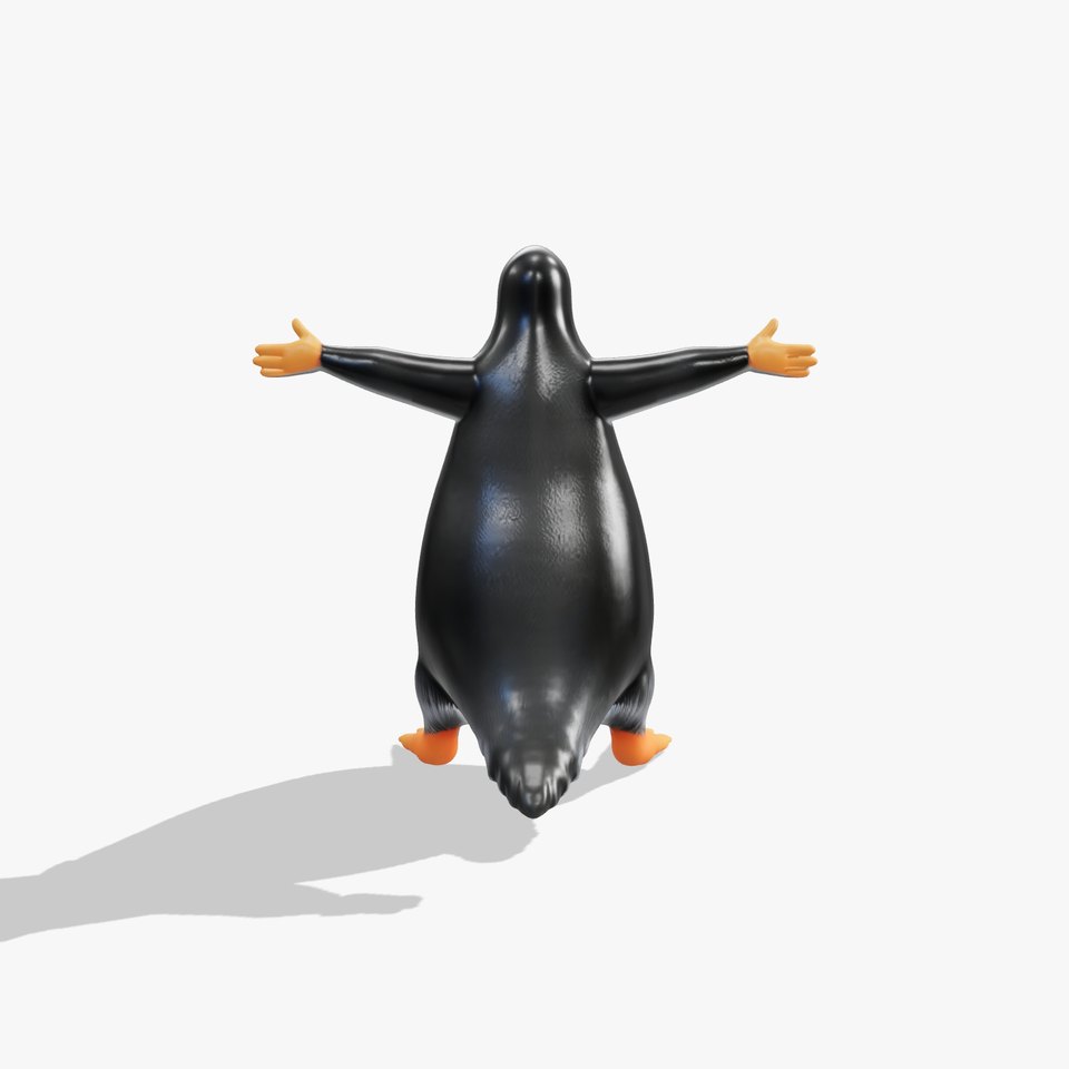 Playful Penguin Character model pack viewer poster