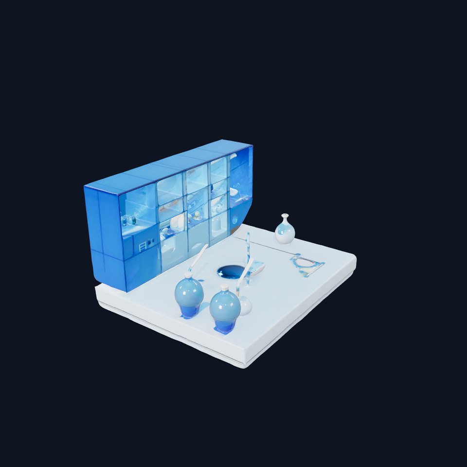 Scientific Laboratory Glassware model pack viewer poster